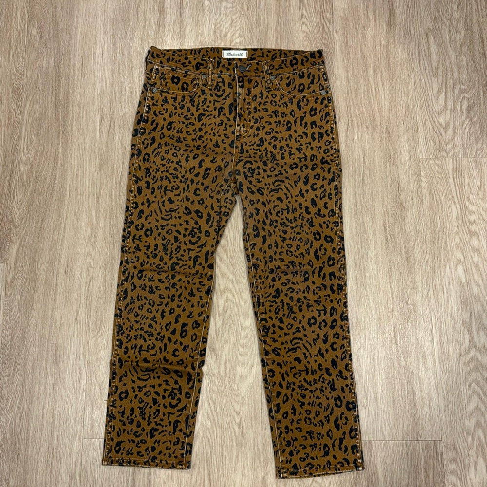 Animal print Madewell jeans